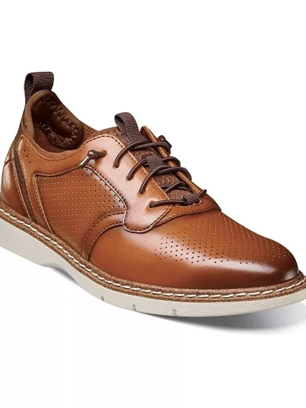 Stacy Adams Sync Big Boys Oxford Dress Sneakers Cognac Brown Size 4